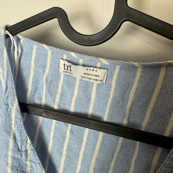 Zara Top striped blue and white - Picture 3 of 4